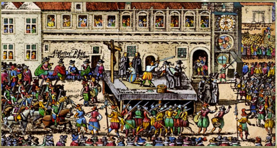Ein Großteil der aufständischen böhmischen Adeligen wurde am 21. Juni 1621 hingerichtet.