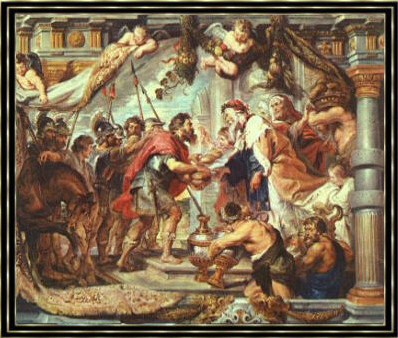 Gemlde nach Rubens: Abraham und Melchisedek