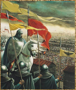 Nach der Schlacht verfolgte Alexanders General Parmenion den fliehenden Perserknig bis nach Damaskus.