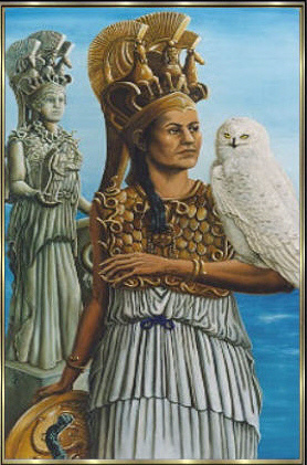 Athena mit Eule
