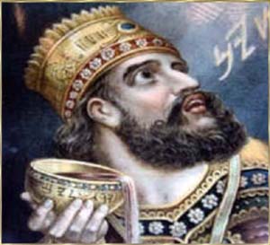 Nach dem Tode Nebukadnezars wurde sein Sohn Belsazar Knig.
