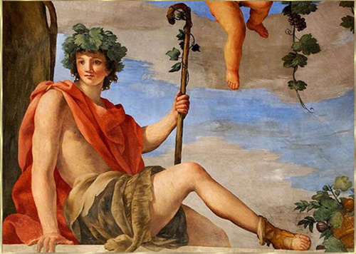 Dionysos, Gott des Weines und der Freude