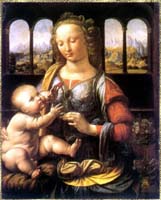 Madonna Benois: Gemälde von Leonardo da Vinci in der Petersburger Eremitage.