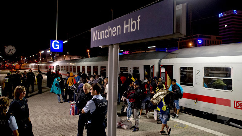 Flüchtlinge in München Hauptbahnhof