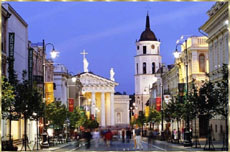 Zu Besuch in den drei baltischen Staaten: Hier Vilnius in Litauen