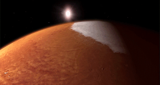 Der Marsvon der Erde aus gesehen