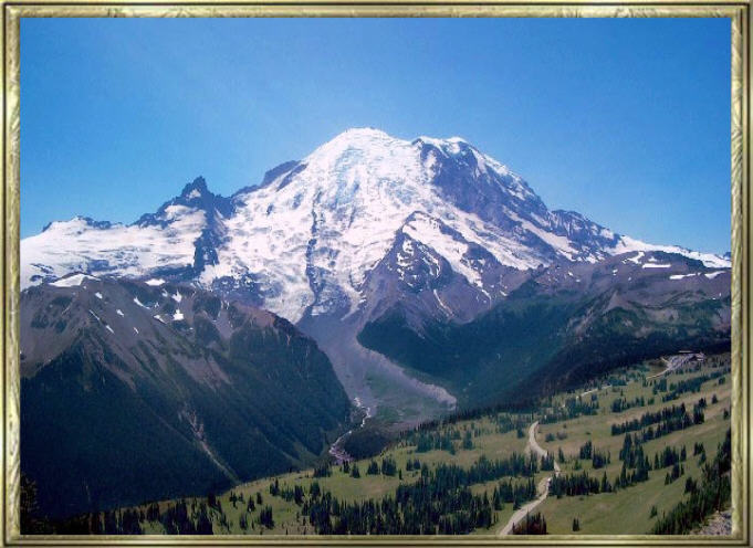 Der Mount Rainier.