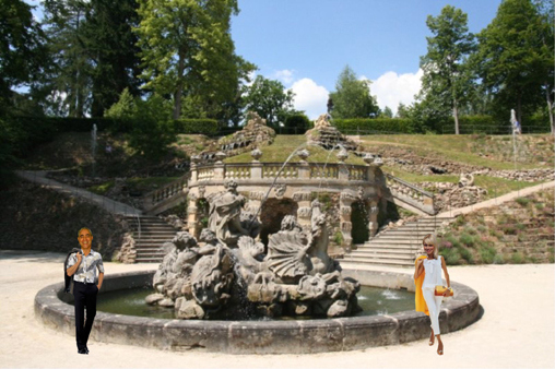 Der Neptunbrunnen in Linderhof.