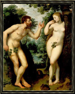 Wer kennt sie nicht? Die schlaue Eva a fast alles von dem Apfel und gab Adam nur den Strunk. Daher auch ihre berlegenheit *g*