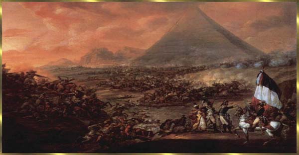 Die Schlacht Napoleons bei den Pyramiden