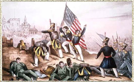 Der letzte Krieg (1846-1848)  zwischen Mexiko und den USA über ihre einander widersprechenden territorialen Ansprüche.