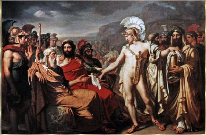 Treffen zwischen Ares und Agamemnon
