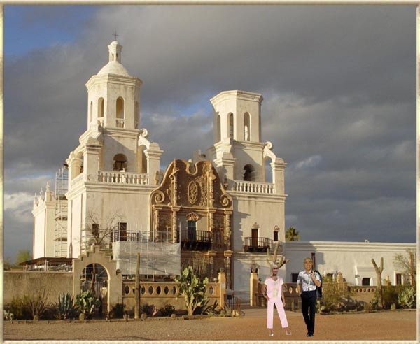 Die Mission San Xavier in Tucson